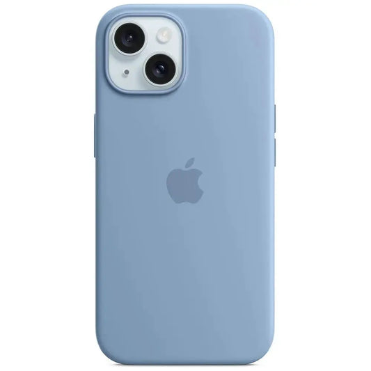 Apple iPhone 15 Plus Silikon Case mit MagSafe Pazifikblau - Quipment Swiss