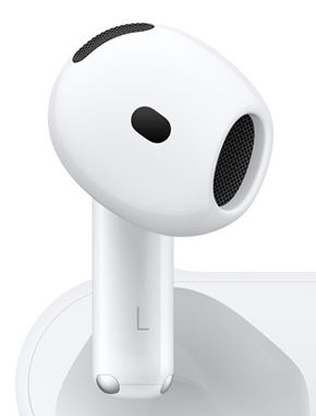 einzelner linker Apple AirPod 4 mit ANC (A3056)
