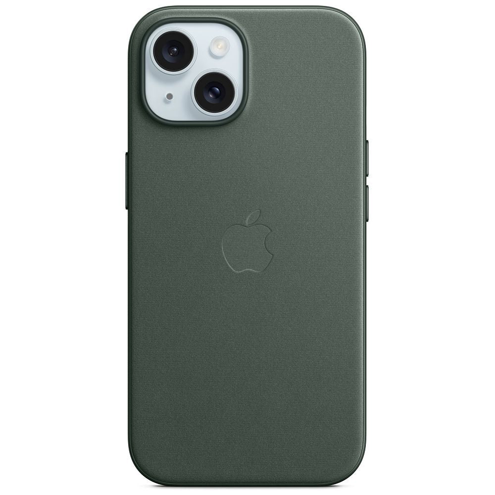 iPhone 15 Feingewebe Case mit MagSafe Immergrun