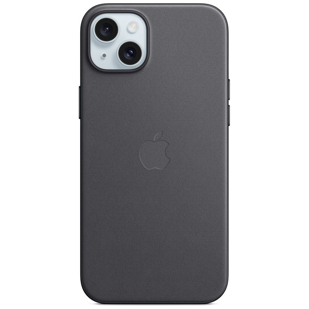 Apple iPhone 15 Plus Feingewebe Case mit MagSafe, Schwarz (MT423ZM/A)