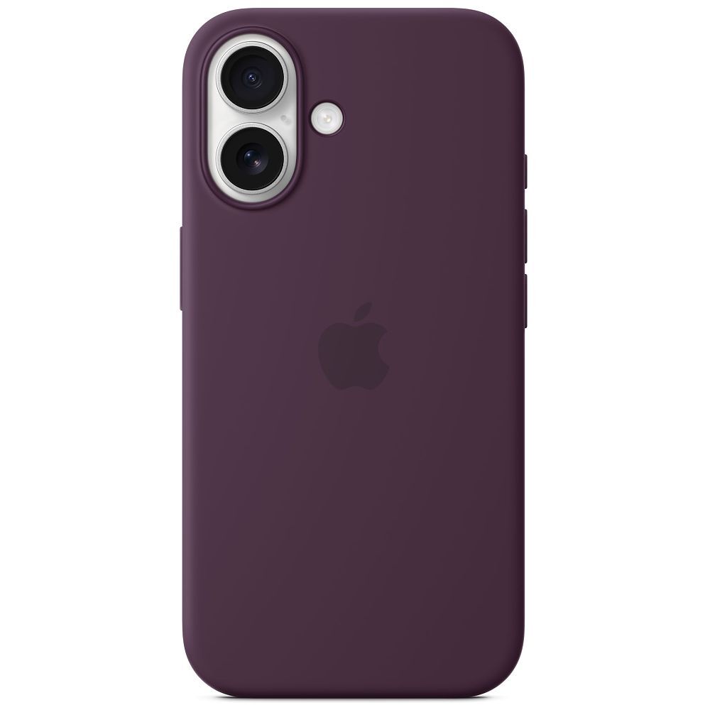 Apple iPhone 16 Silikon Case mit MagSafe Pflaume