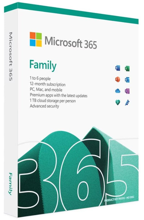 Microsoft 365 Family, ESD, 1 Jahr-Abo, ML, Englisch (6GQ-01556) - Quipment Swiss